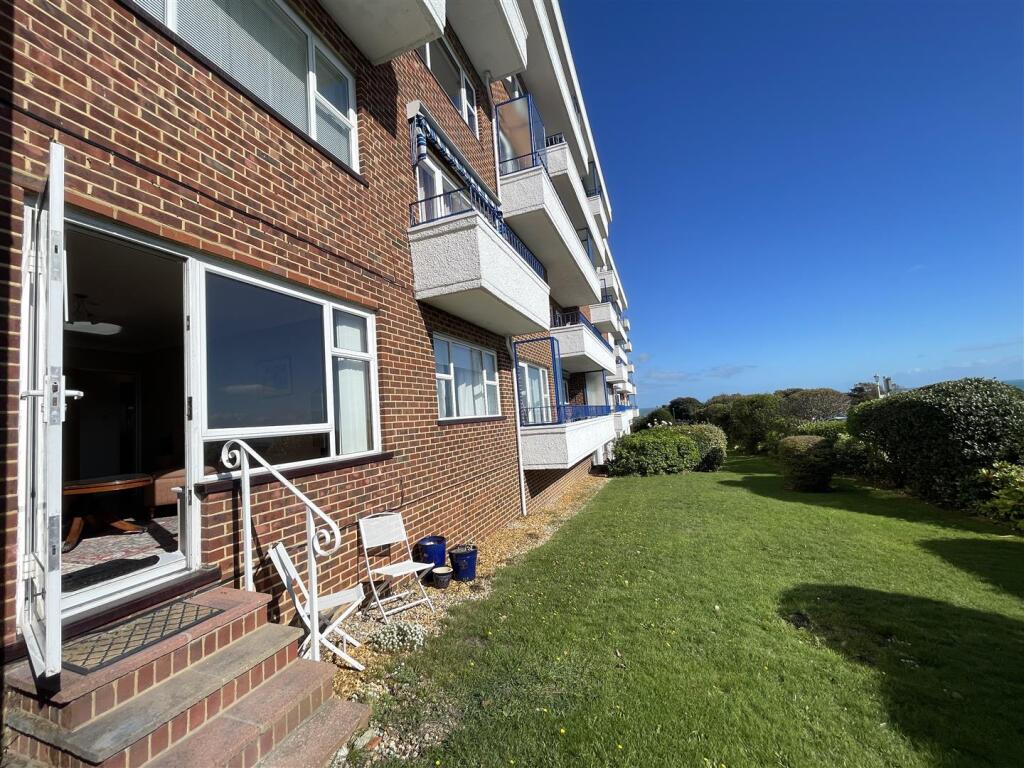 Steps down to garden