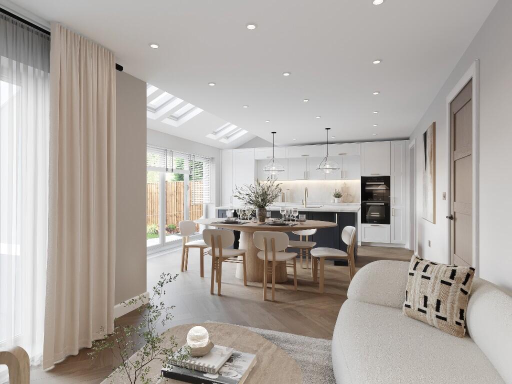 Living Area, Kitchen