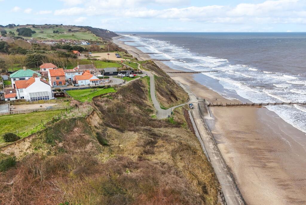Drone view towards Cromer