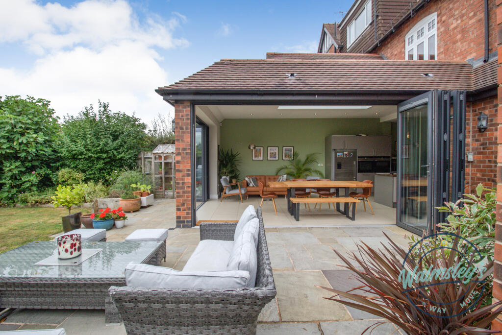 Landscaped patio areas