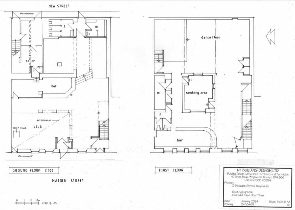Existing ground and first floor