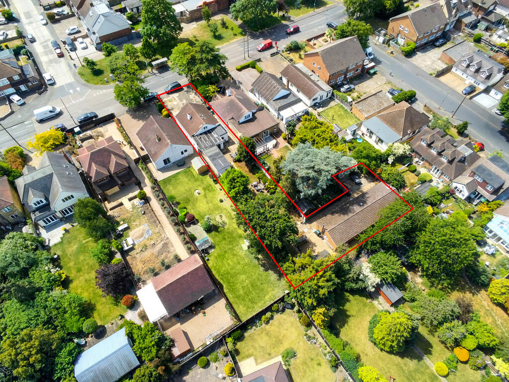 Drone image of pl...