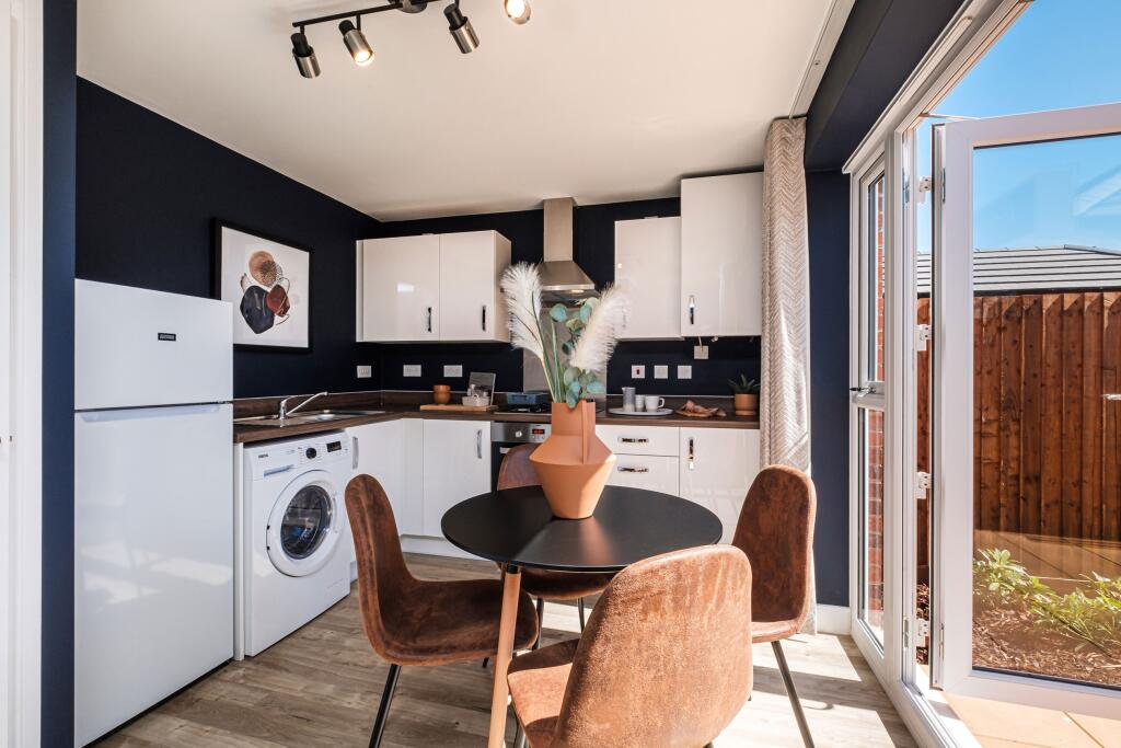 Interior view the kitchen &amp; dining room in our 2 bed Roseberry home