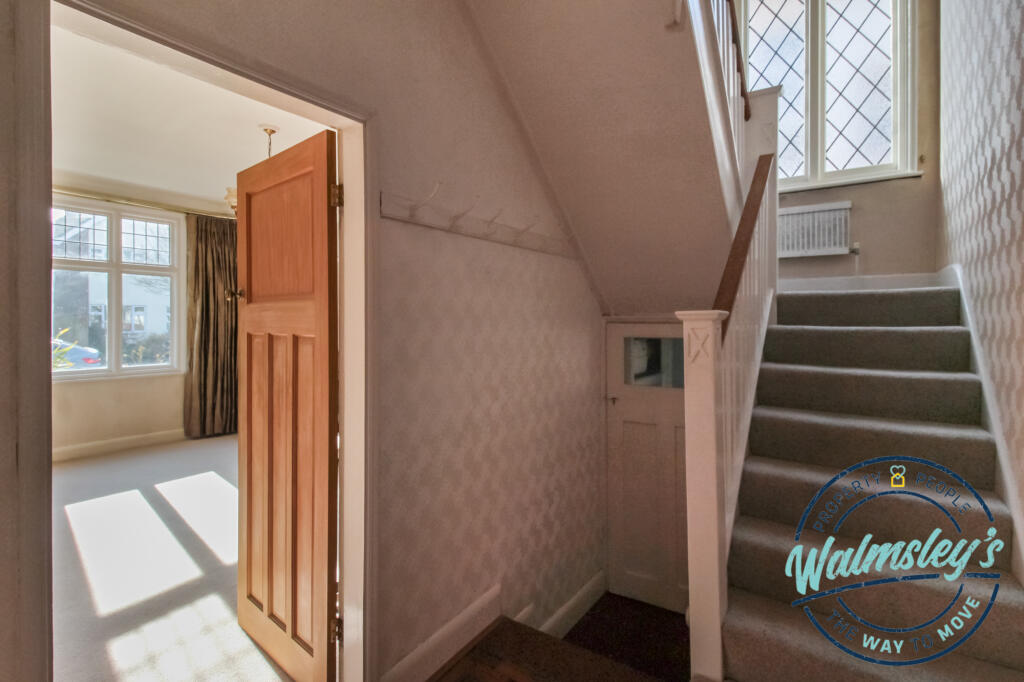 Hallway &amp; staircase (cloakroom under stairs)