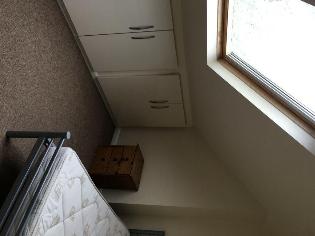 Bright and clean single toilet room with natura...