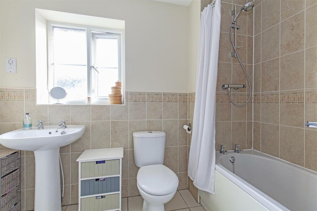 Partly Tiled Family Bathroom