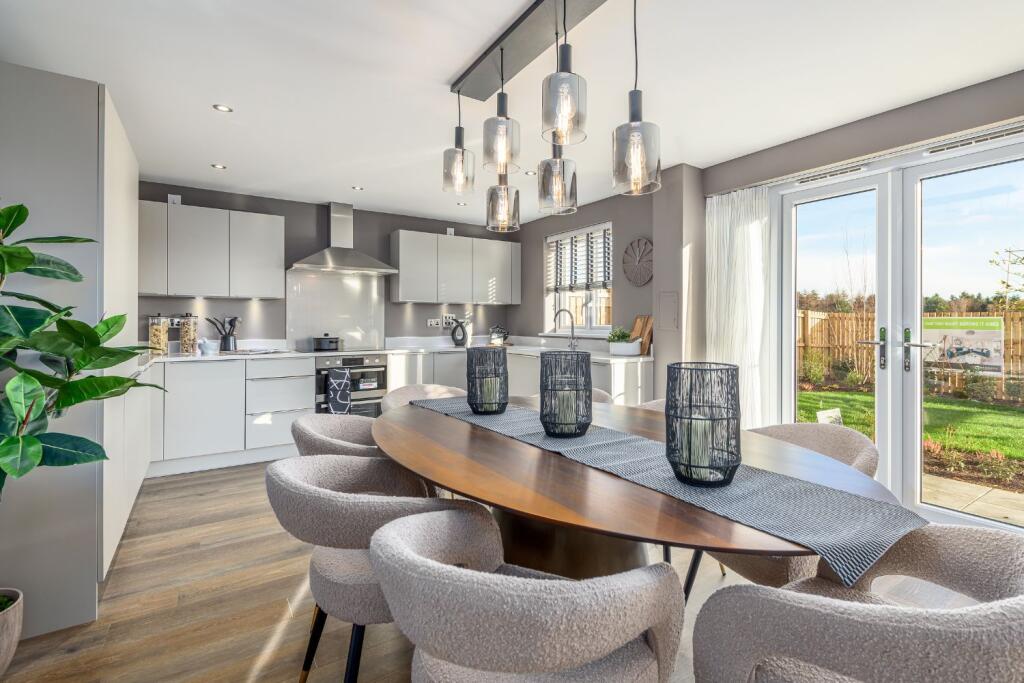 Kitchen/dining  in 4 bedroom Harris house type
