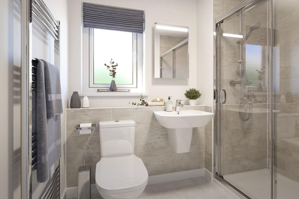 Convenient ensuite, away from the family