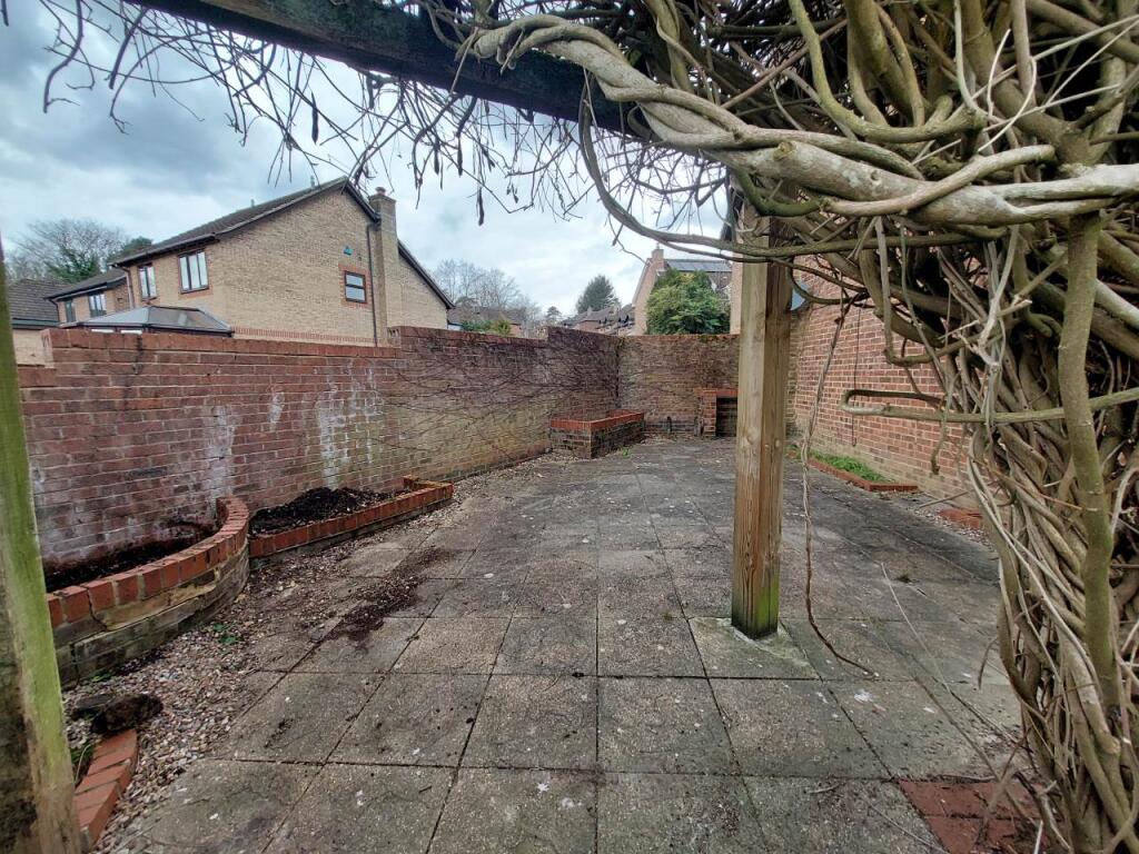 Rear garden - side p