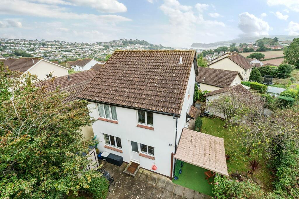 Elevated view of property