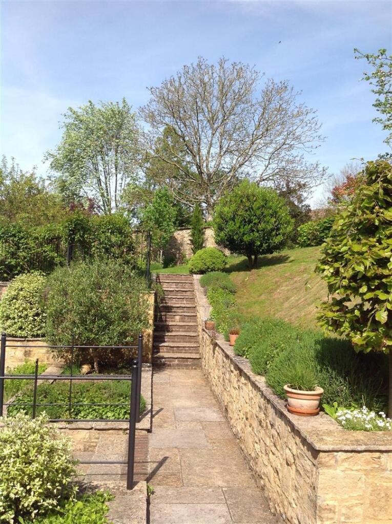 Steps to upper garden