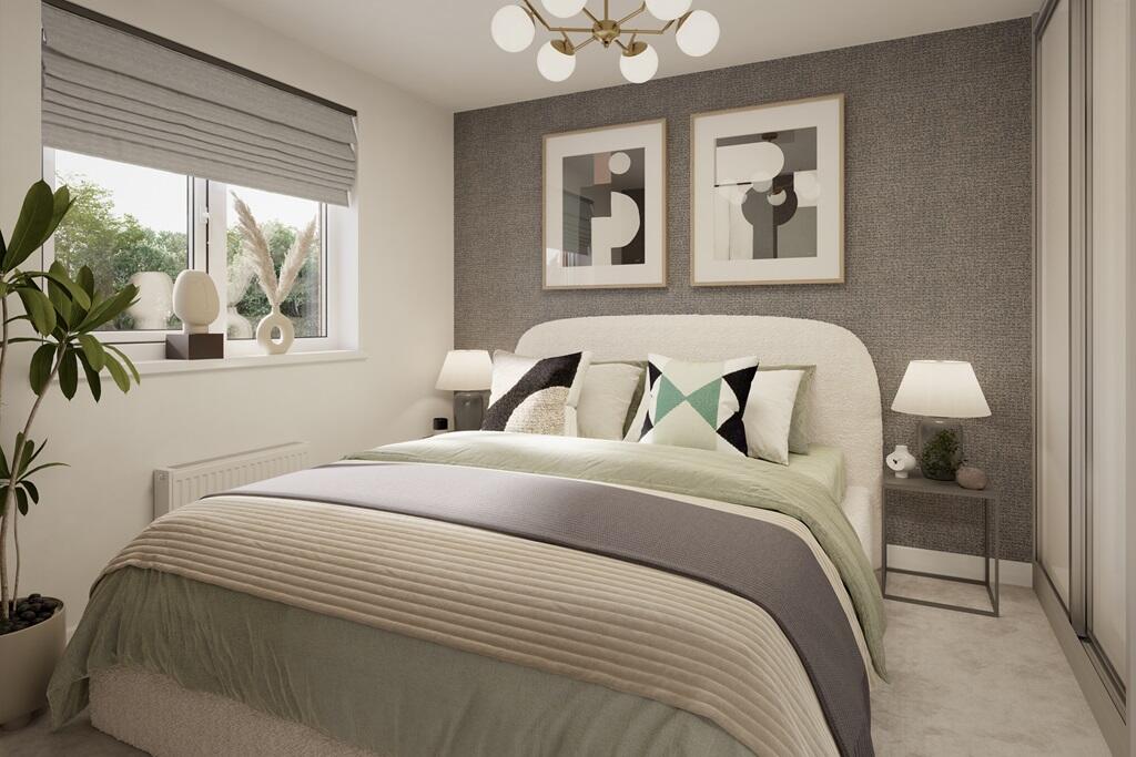 Double bedroom looks out onto the garden