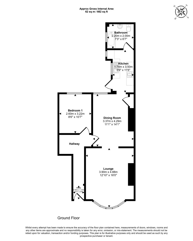Ground Floor Flat, 39 Warwick Road, South Shields NE34 0SQ