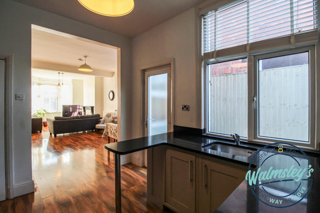Kitchen towards living area