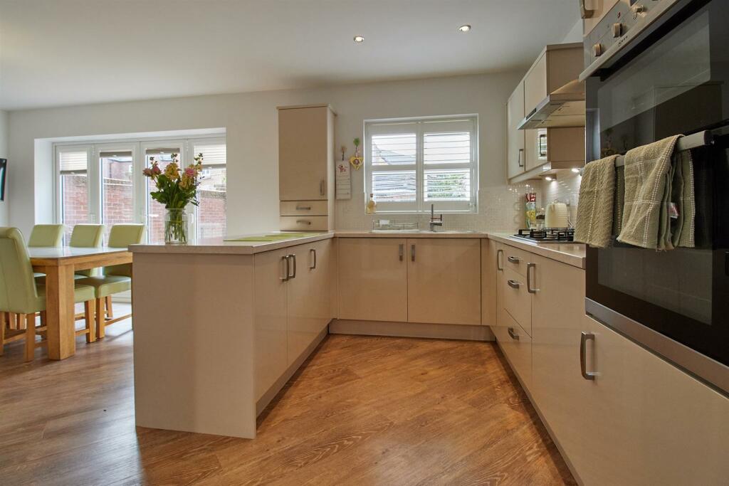 Open plan living dining kitchen