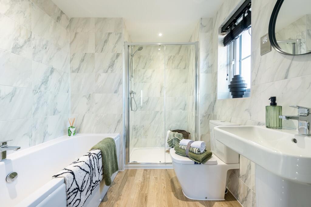 Alconbury Weald Moreton Show Home main bedroom en suite