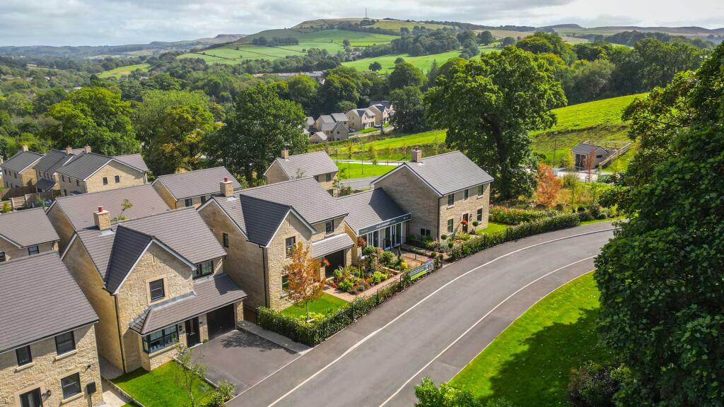 Midshires Meadow drone view over sales arena