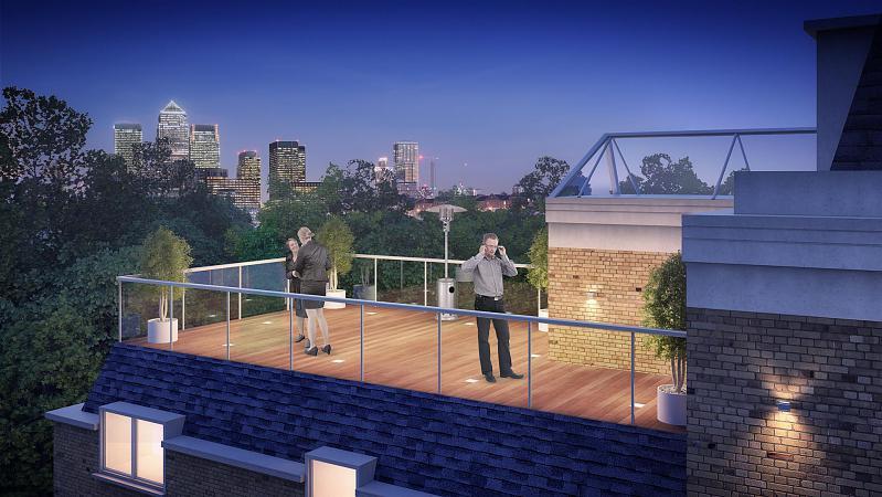 Roof terrace cgi