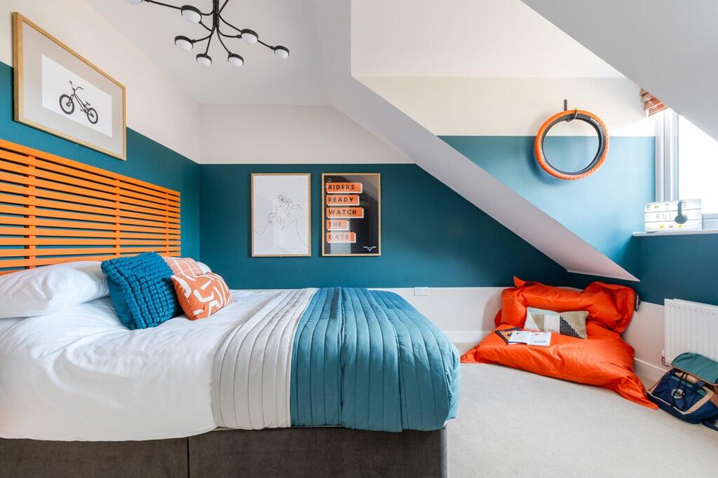 A large third bedroom benefits from plenty of natural light