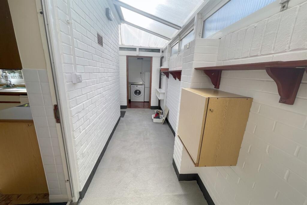 Lean to utility area