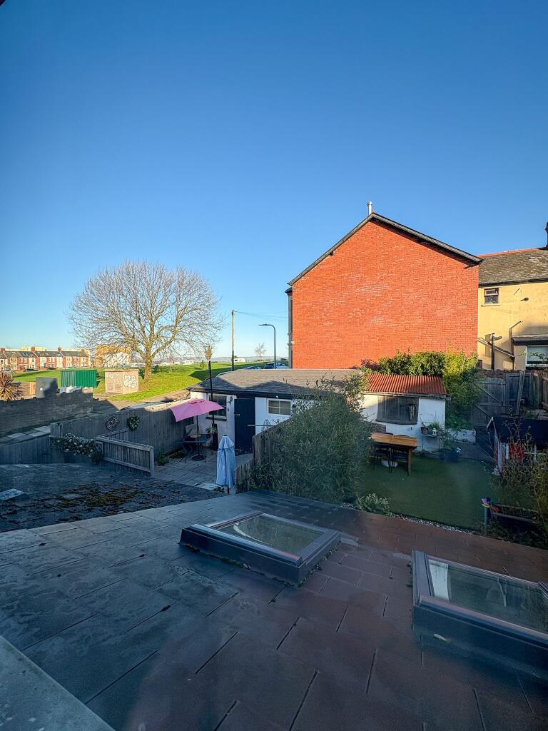 View from First Floor Bedroom Window towards Plass