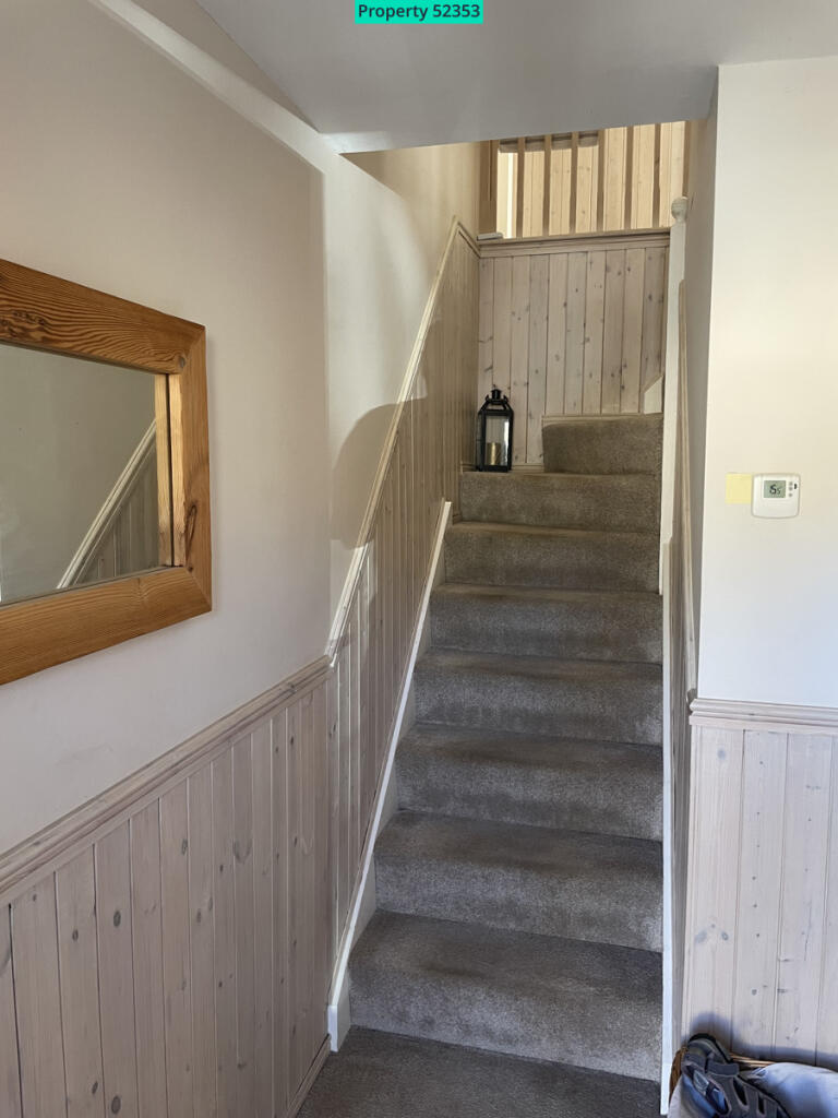 Entrance  looking up 5he stairs