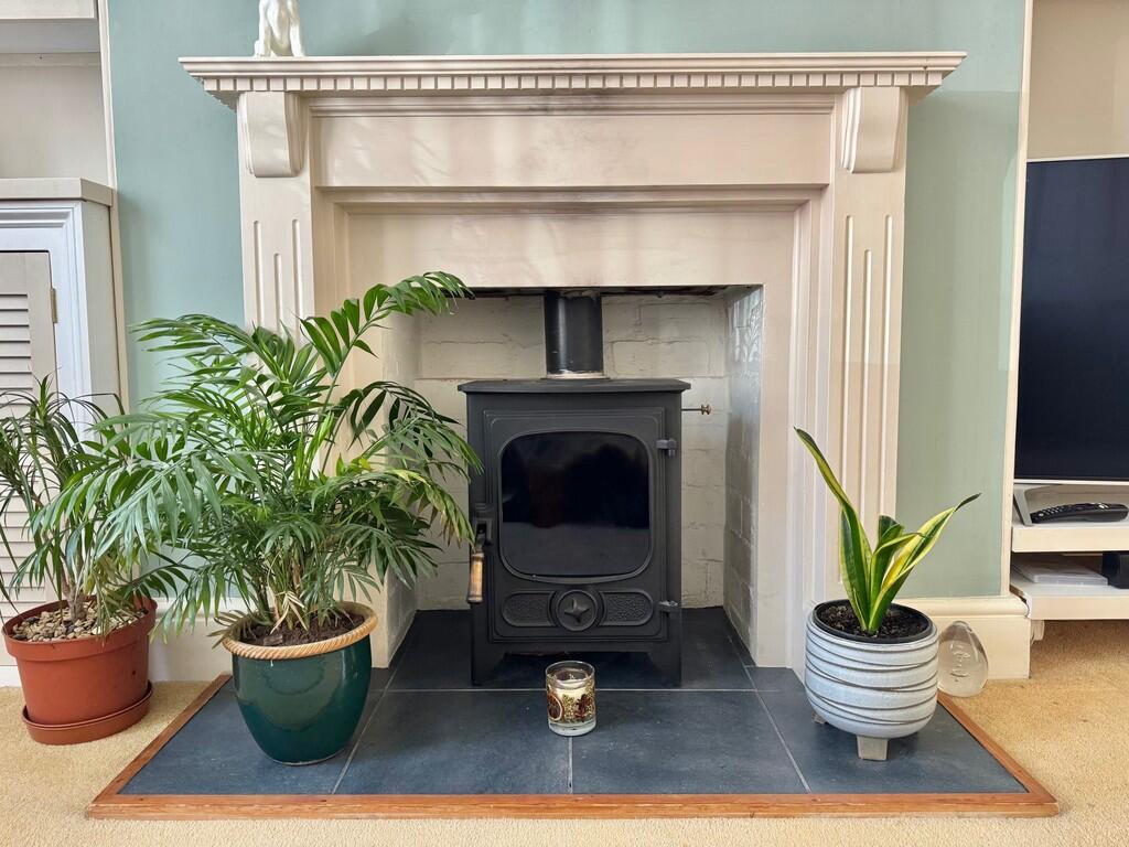 fireplace in loun...