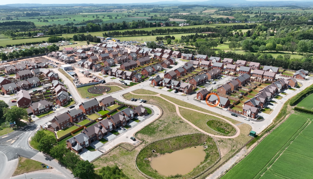 Plot 33 aerial view