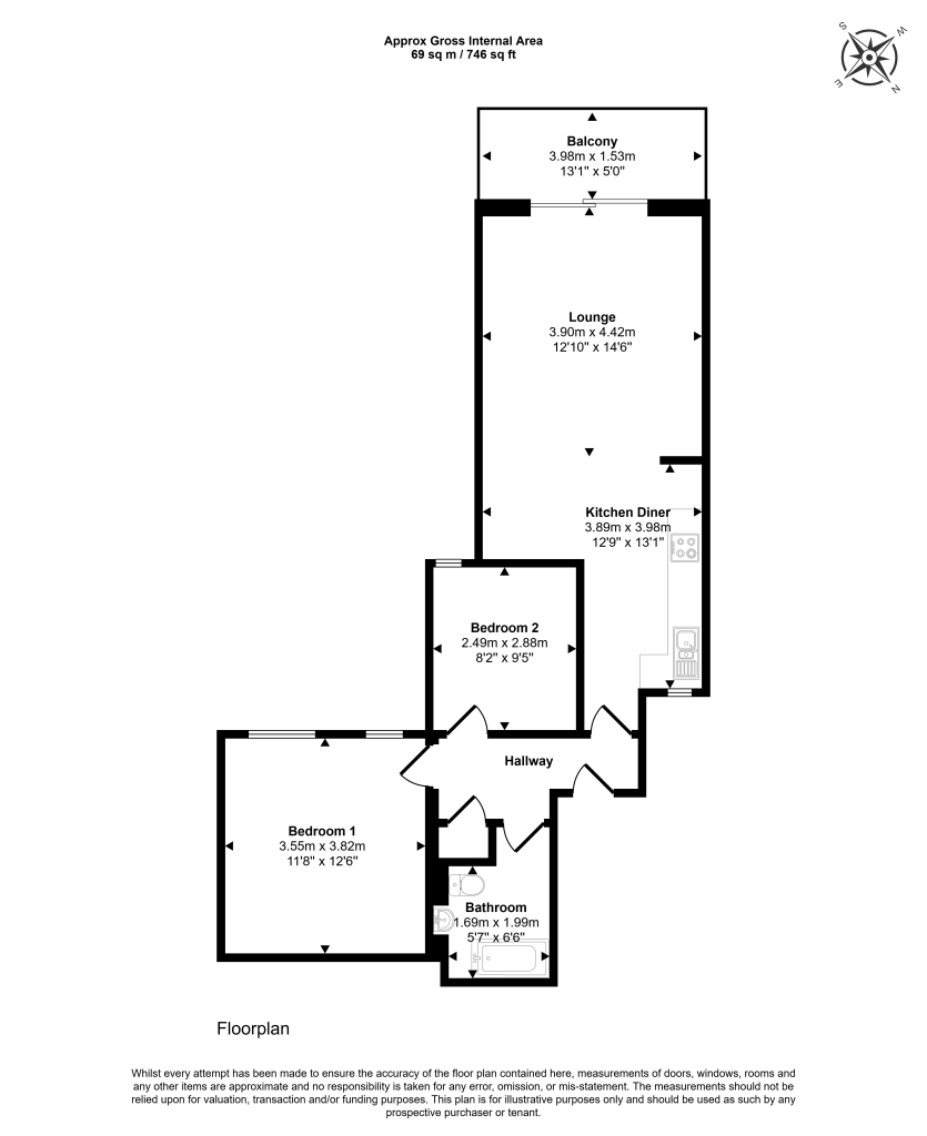 Flat 5, 68 Boston Road, Hanwell, London, W7 2ET