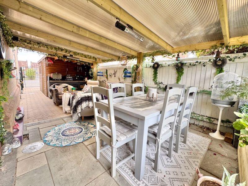 Covered outdoor living area