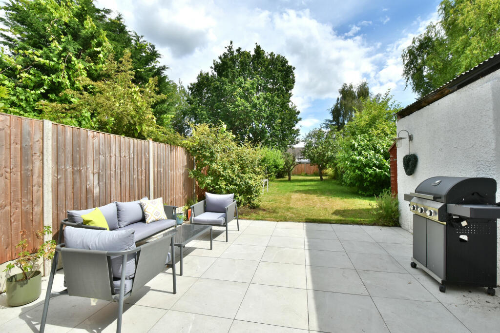 South East Facing Garden With Sandstone Patio
