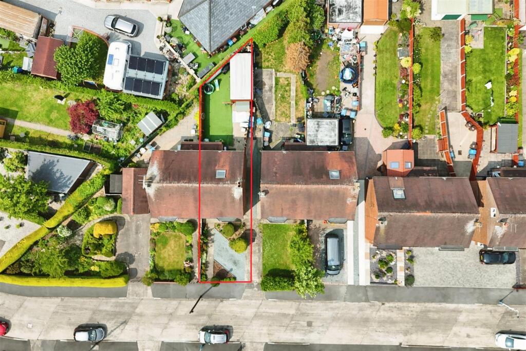 Aerial view of the property