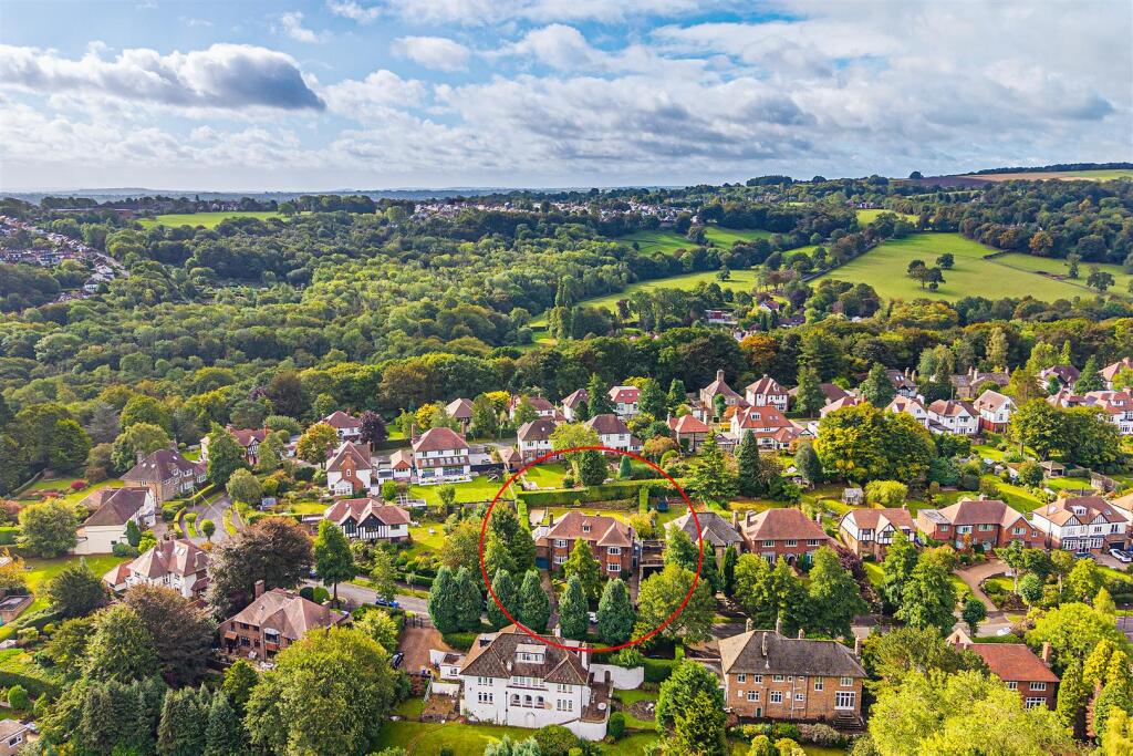 Aerial of house and surrounding area