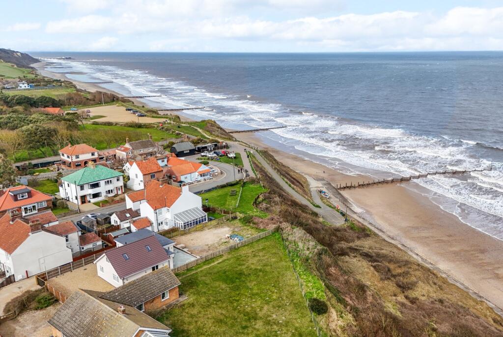 Drone view towards Cromer