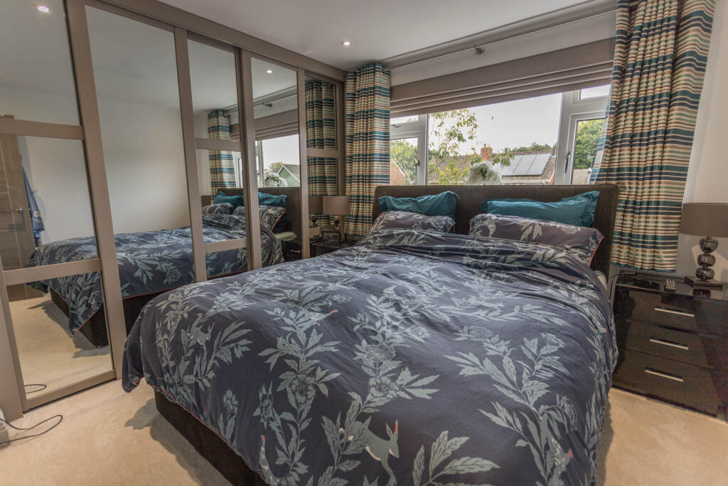 Bedroom 1 with wardrobes