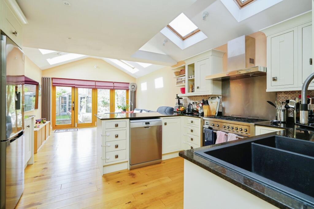 Kitchen Family Room Doors Closed