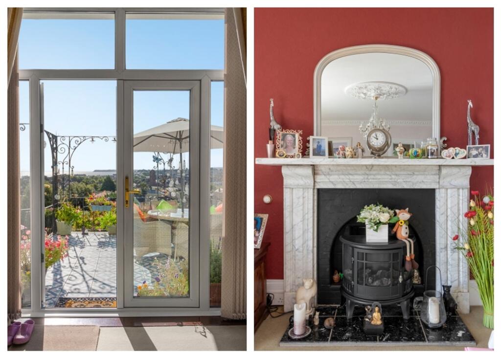 Fireplace &amp; patio doors