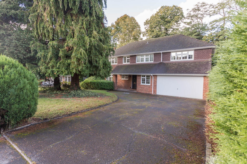 Large private driveway
