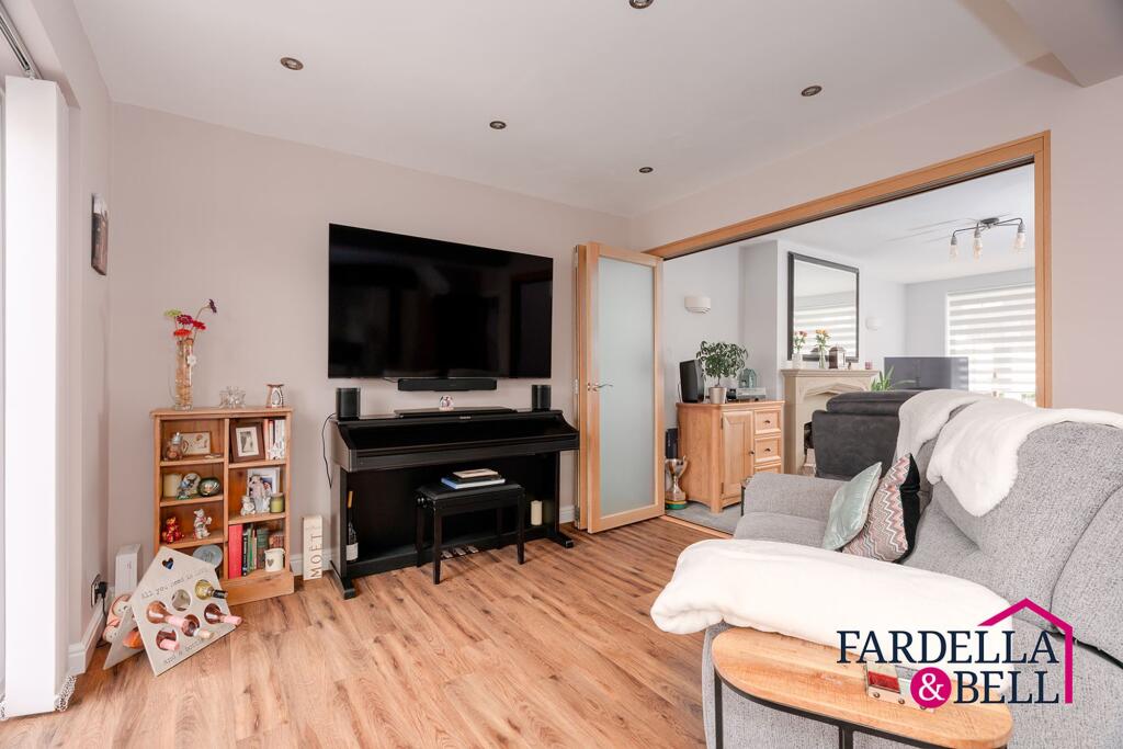 Open plan kitchen, living and dining space