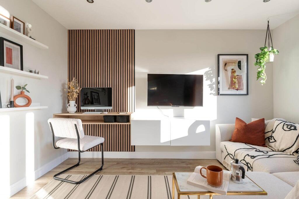 The family area also makes the perfect place for home working