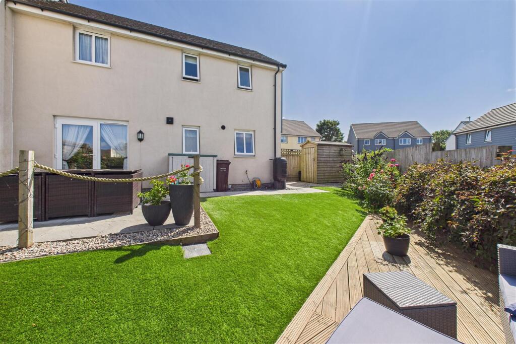 Rear garden to house