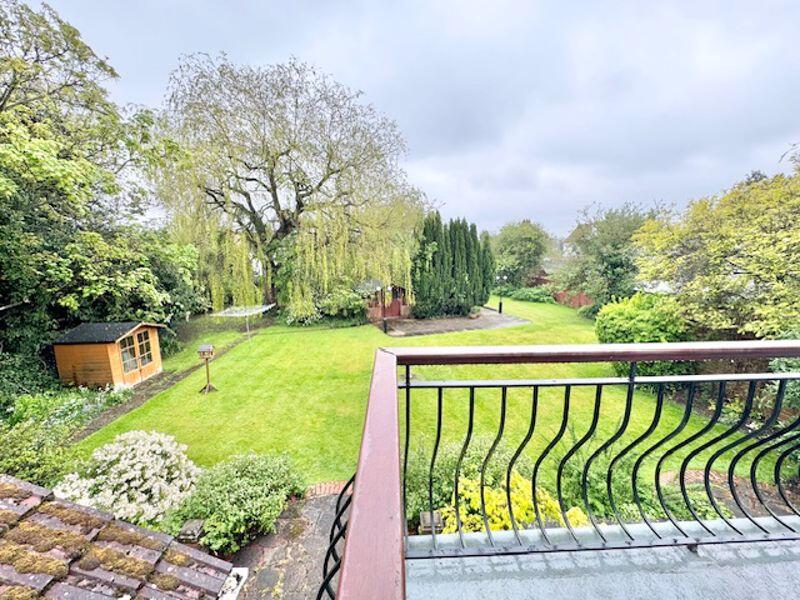 Balcony to rear garden view 2