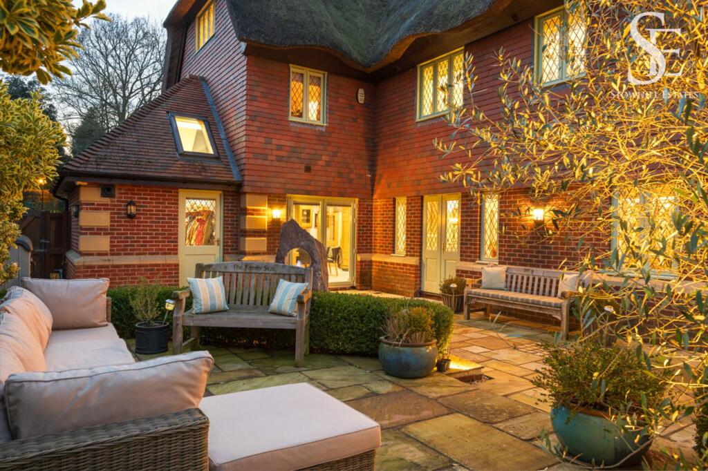 Twilight seating area