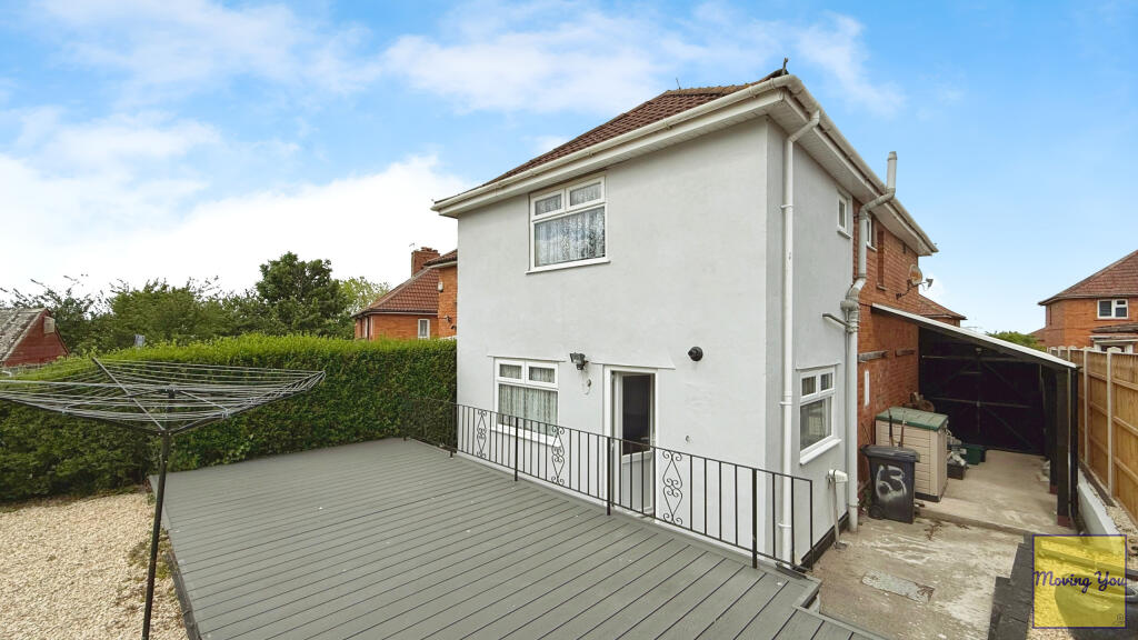 Rear of property