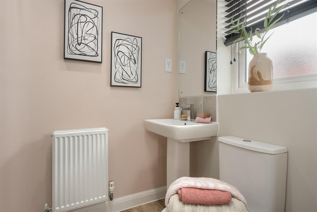 Internal view of the Maidstone en suite bathroom. 3 bed home.