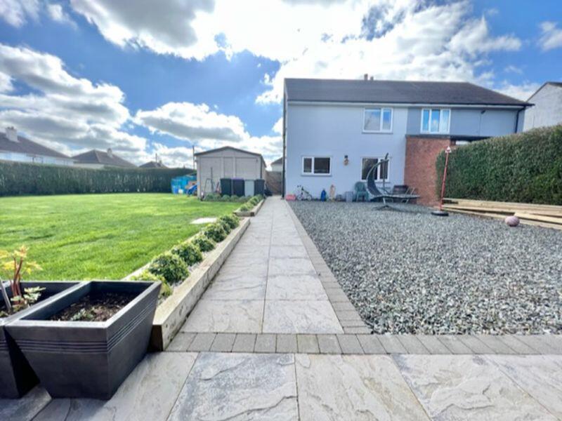 Rear garden and elevation