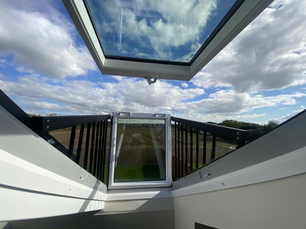 balcony window with view