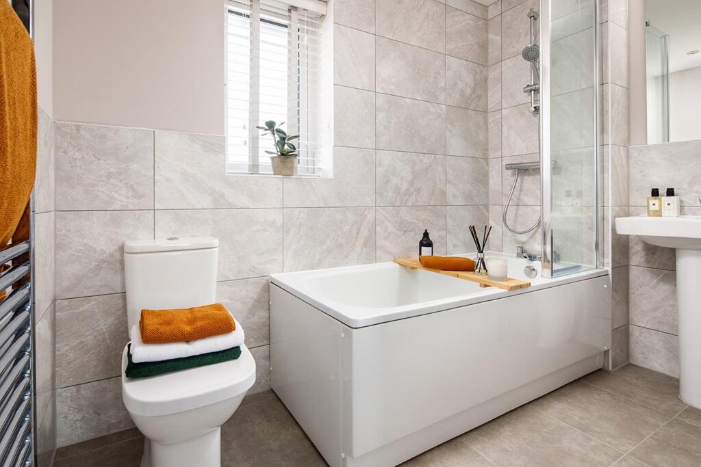 A sizeable family bathroom