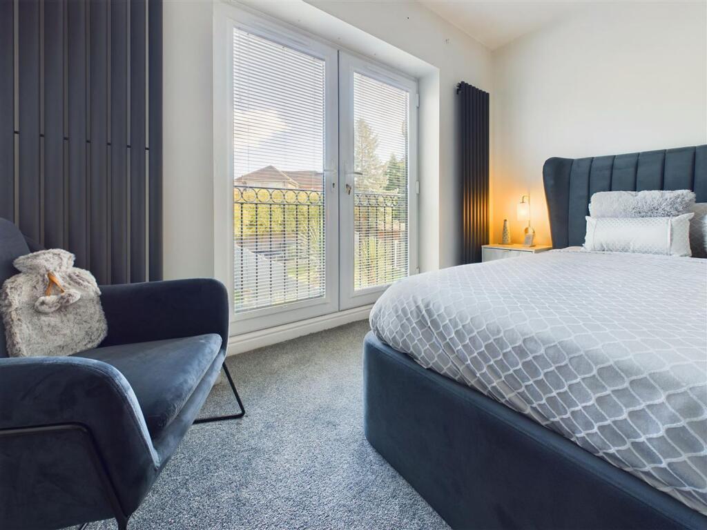 Bedroom One with Juliet Balcony