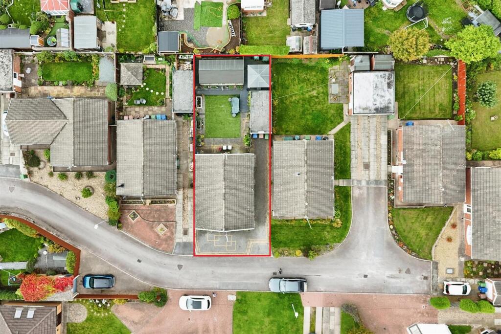 Aerial view of the property
